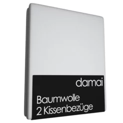 2 Kissenbezüge Damai Hellgrau (Renforcé)