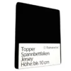 Topper Spannbettlaken Romanette Schwarz (Jersey) -BEDSUPPLY VerkäufeBEDSUPPLY Verkäufe 0001 5 3