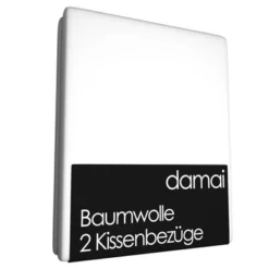 2 Kissenbezüge Damai Weiß (Baumwolle)