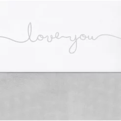 Kinderbett Bettlaken Jollein Love You Grey