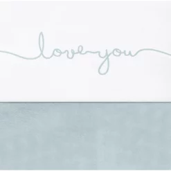 Kinderbett Bettlaken Jollein Love You Stone Green