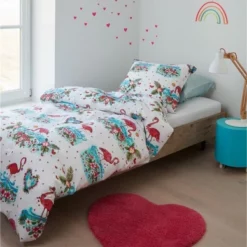 Bettwäsche Beddinghouse Kids Flamingo Flower Pink Baumwolle