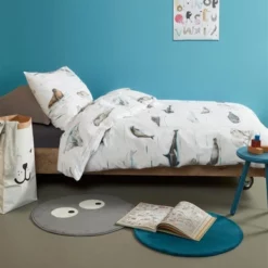 Bettwäsche Beddinghouse Kids Polar Animals Grey Baumwolle