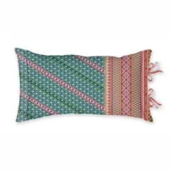 Dekokissen Pip Studio My Heron Blau Rosa (35 X 60 Cm)