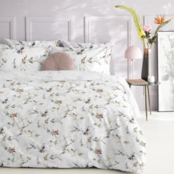 Bettwäsche Cinderella Corolla White Perkal