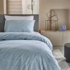 Bettwäsche Damai Organic Ebba Soft Blue Renforcé