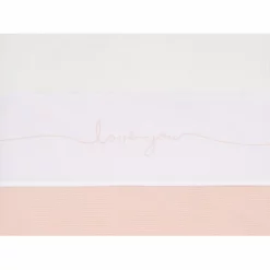 Bettlaken Jollein Love You Pale Pink