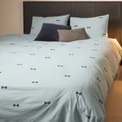 Bettwäsche SNURK Bow Tie Blue Perkal