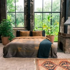 Bettwäsche Kayori Aikio Braun Mako-Satin