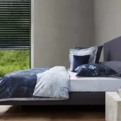 Bettwäsche Heckett & Lane Refined Sala Blau Baumwolle