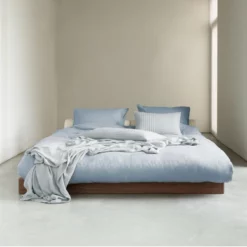 Bettwäsche Marc O'Polo Valka Powder Blue Leinen