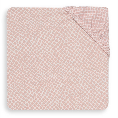 Spannbettuch Jollein Jersey Snake Pale Pink 3 Spannbettuch Jollein Jersey Snake Pale Pink