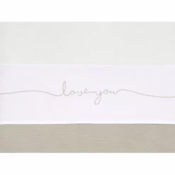 Bettlaken Jollein Love You Nougat