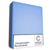 Kissenbezüge Cascina Colorini Park Lane Blau (Perkal-Baumwolle) (2er-Set) -BEDSUPPLY VerkäufeBEDSUPPLY Verkäufe 1 b kussenslopen blue