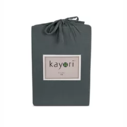 Spannbettlaken Kayori Kyoto Anthrazit (Jersey)