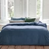 Bettwäsche Yumeko Denim Blue Flanell -BEDSUPPLY VerkäufeBEDSUPPLY Verkäufe 1mood c1332a duvet cover set velvet flannel denim blue 2