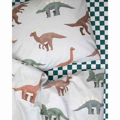 Spannbettlaken Studio Ditte Blokjes Petrol Green 4 Spannbettlaken Studio Ditte Blokjes Petrol Green – Bild 2