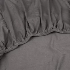 Spannbettlaken Kayori Shizu Anthrazit (Jersey) 10 Spannbettlaken Kayori Shizu Anthrazit (Jersey) -BEDSUPPLY VerkäufeBEDSUPPLY Verkäufe 2 kayori hoeslaken jersey antracite detail