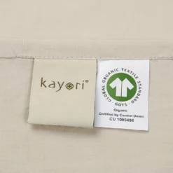 Laken Kayori Shizu Sand (Perkal) -BEDSUPPLY VerkäufeBEDSUPPLY Verkäufe 2 kayori shizu laken perkal zand label