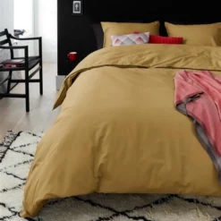 Bettwäsche Beddinghouse Organic Basic Ochre Baumwolle