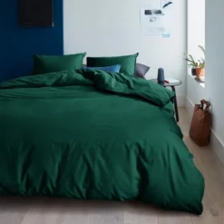 Bettwäsche Beddinghouse Organic Basic Dark Green Baumwolle