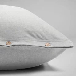 Bettwäsche Yumeko White Grey Jersey -BEDSUPPLY VerkäufeBEDSUPPLY Verkäufe 22pillowcase jersey white grey 3 dtl