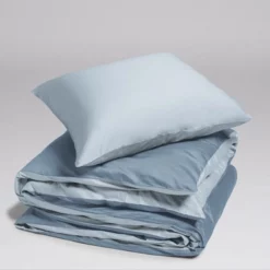 Bettwäsche Yumeko Blue Blue Mako-Satin -BEDSUPPLY VerkäufeBEDSUPPLY Verkäufe 33duvet cover set cotton sateen double face blue 2 1p stk 1