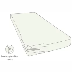 Spannbettlaken Kayori Shizu Creme (Jersey) -BEDSUPPLY VerkäufeBEDSUPPLY Verkäufe 4 kayori hoeslaken matras jersey offwhite