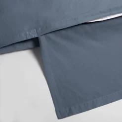 Bettwäsche Yumeko Blue Mako-Satin -BEDSUPPLY VerkäufeBEDSUPPLY Verkäufe 44duvet cover set washed cotton sateen blue 3 dtl