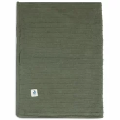 Kinderbettdecke Jollein Velvet Pure Knit Leaf Green Grün -BEDSUPPLY VerkäufeBEDSUPPLY Verkäufe 517 522 67010 8717329370531 hero