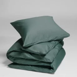 Bettwäsche Yumeko Deep Green Mako-Satin -BEDSUPPLY VerkäufeBEDSUPPLY Verkäufe 66c1090a duvet cover set cotton sateen deep green 2 1p stk