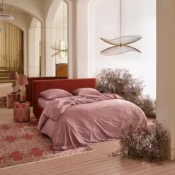 Bettwäsche Essenza Minte Woodrose Mako-Satin