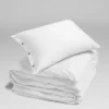 Bettwäsche Yumeko Pure White Jersey -BEDSUPPLY VerkäufeBEDSUPPLY Verkäufe 7duvet cover set jersey pure white 2 1p stk