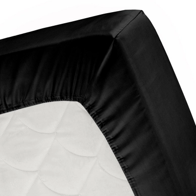 Spannbettlaken Cinderella Black (Satin) 6 Spannbettlaken Cinderella Black (Satin) – Bild 4