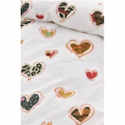 Dekbedovertrek Beddinghouse Kids Animal Hearts Multi Baumwolle -BEDSUPPLY VerkäufeBEDSUPPLY Verkäufe Animal20Hearts Multi 40 Detail Large