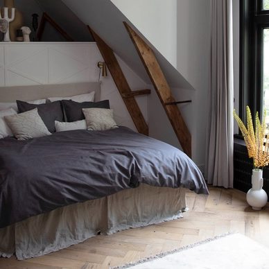 Bettwäsche Damai Mik Anthracite Baumwolle 4 Bettwäsche Damai Mik Anthracite Baumwolle – Bild 2