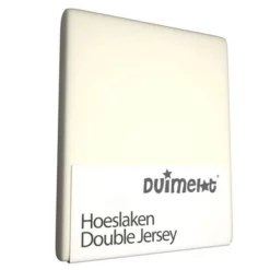 Spannbettlaken Duimelot Kinder Elfenbein (Double Jersey)