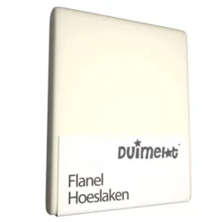 Spannbettlaken Duimelot Kinder Elfenbein (Flanell)