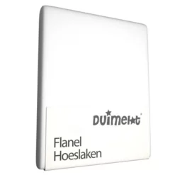 Spannbettlaken Duimelot Kinder Weiß (Flanell)