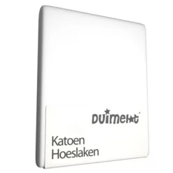 Spannbettlaken Duimelot Kinder Weiß (Baumwolle)