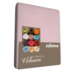 Spannbettlaken Duimelot Kinder Blush (Velours)