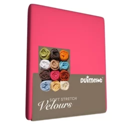 Spannbettlaken Duimelot Kinder Fuchsia (Velours)