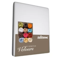 Spannbettlaken Duimelot Kinder Silber (Velours)