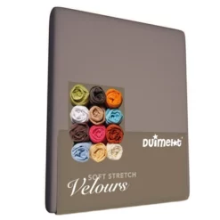 Spannbettlaken Duimelot Kinder Taupe (Velours)