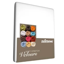 Spannbettlaken Duimelot Kinder Weiß (Velours)