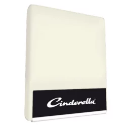Doppelt Geteiltes Topper-Spannbettlaken Cinderella Sundays Ivory (Satin))