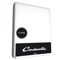 Topper-Spannbettlaken Cinderella Weiß (Flanell)