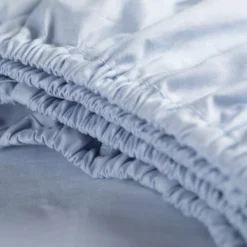 Spannbettuch Cinderella Sundays Blue (Satin) -BEDSUPPLY VerkäufeBEDSUPPLY Verkäufe Hoeslaken20Cinderella20Sundays20Blue2028Satijn29 2