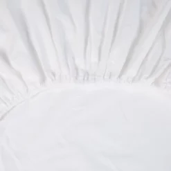 Split Topper-Molton-Spannbettlaken Kayori Saiko Weiß (Baumwolle)