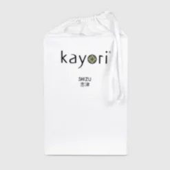 Doppeltes Split Topper Spannbettlaken Kayori Shizu Weiß (Perkal)